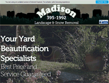 Tablet Screenshot of madison-landscape.com